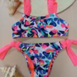 Bikini Juvenil tipo top con amarres en hombros