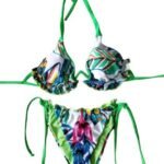 Bikini triangulo con ballena y panty ajustable. (Color 2)