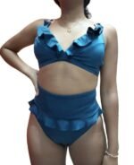 Talle alto tipo faldita y sostén con faralado - Imagen 2