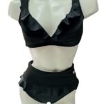 Talle alto tipo faldita y sostén con faralado (Color 2)