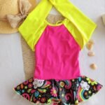 Entero infantil manga larga con tutú (Color 2)