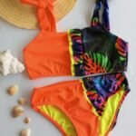 Bikini juvenil con faralado en top y panty